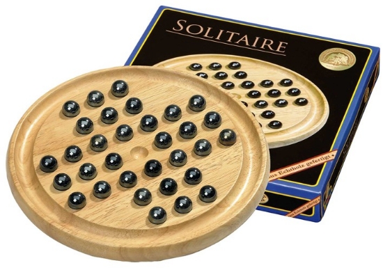 Bild von Solitaire - Holzbrettspiel
