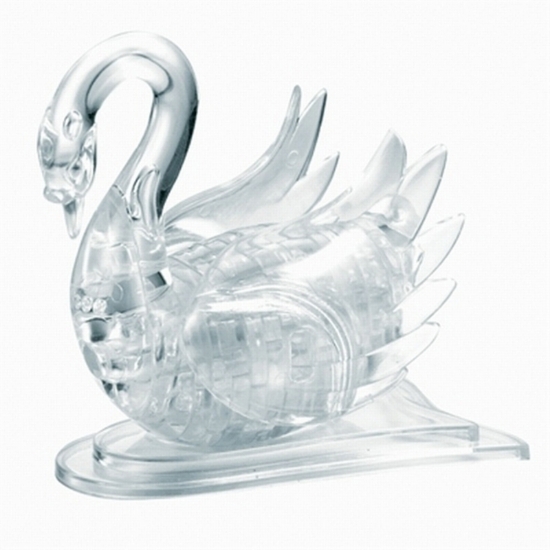 Bild von Crystal Puzzle 3D - Schwan transparent 44 Teile