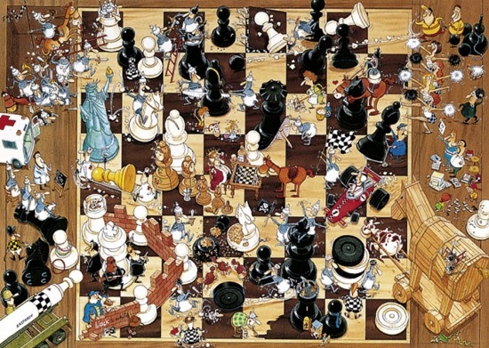 Bild von Black or White, Degano - Triang. Puzzle 1000-Teile