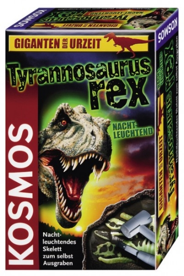Bild von Tyrannosaurus rex nachtleuchtend - Ausgrabung