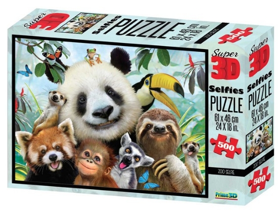 Bild von 3D Puzzle, 500 Teile, Zoo Selfie