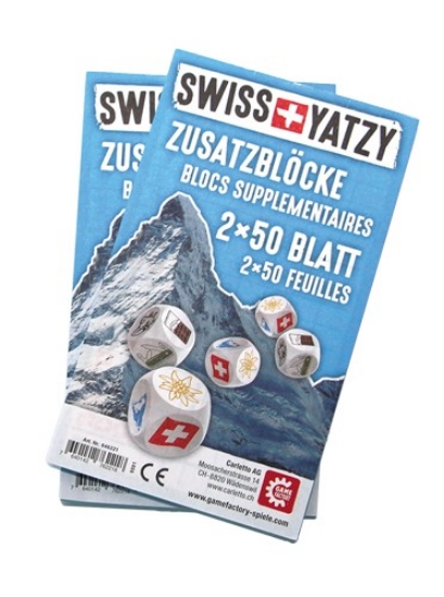 Bild von Swiss Yatzy Zusatzblöcke 2x50 Blatt