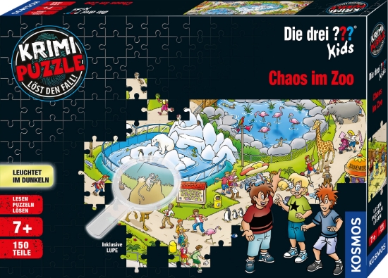 Bild von Krimipuzzle: ??? Kids - Chaos im Zoo (150 Teile)