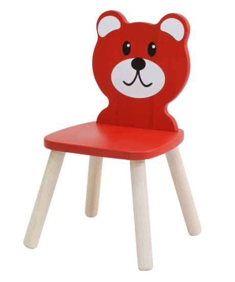 Bild von Spielba Stuhl Bär rot