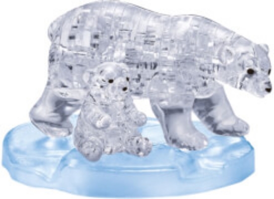 Bild von Crystal Puzzle 3D: Eisbärenpaar 40Teile