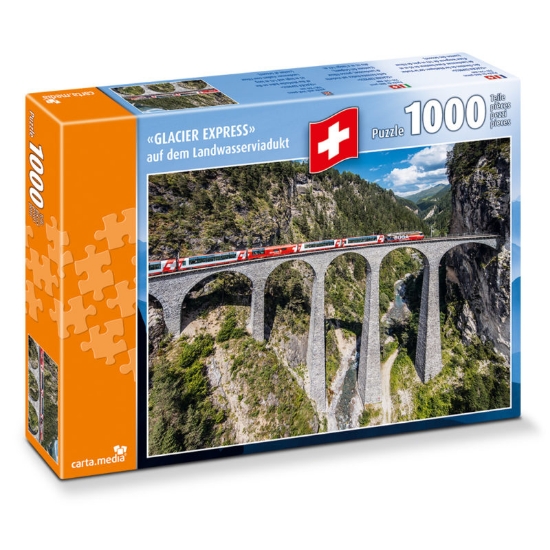 Bild von Puzzle, Glacier Express auf dem Landwasserviadukt 1000 Teile