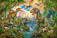 Bild von Puzzle - Wilde Dinos 150 Teile (inkl. Dinosaurier Tattoos)