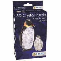 Bild von Crystal Puzzle 3D: Pinguinpaar 43 Teile