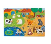 Bild von Puzzle Tactilo Ferme 20 Teile (Djeco)