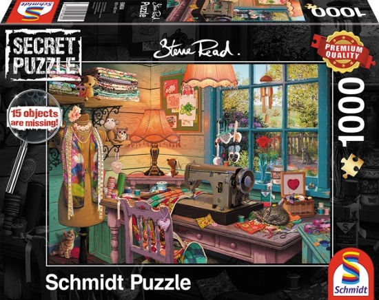 Bild von Secret Puzzle - Im Nähzimmer 1000 Teile