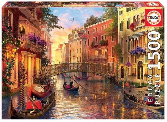 Bild von Sunset in Venice 1500 Teile