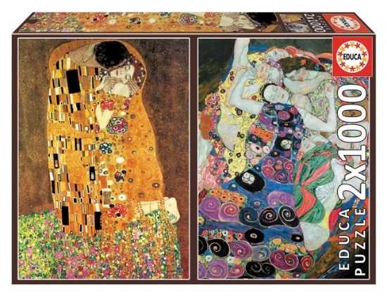 Bild von Klimt 2x1000 Teile Art Collection Puzzle