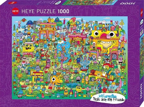 Bild von Puzzle - Doodle Village Standard 1000 Teile