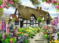 Bild von Puzzle - Verträumtes Cottage 500 Teile