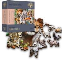 Bild von Holzpuzzle: Wilde Dschungelkatzen - 501 Teile
