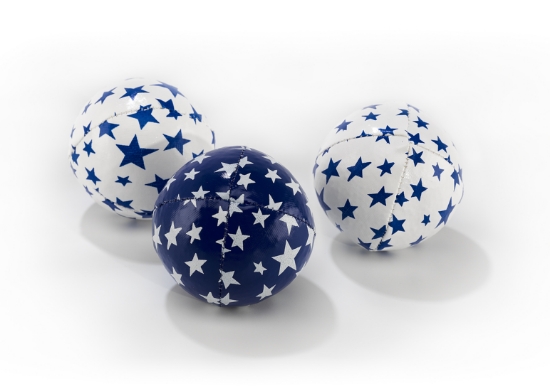 Bild von 3 Jonglierbälle blau-weiss Junior für Kinder