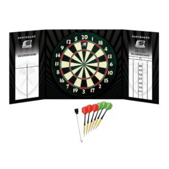 Bild von Dartscheibe All in One 44.45cm inkl. 6 Darts