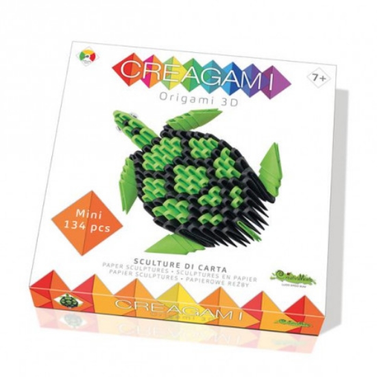 Bild von Origami 3D Schildkröte 134 Teile (Creagami)