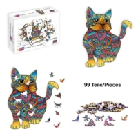 Bild von Rainbow Wooden Puzzle Cat (Katze) 99tlg.