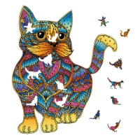 Bild von Rainbow Wooden Puzzle Cat (Katze) 99tlg.