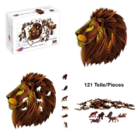 Bild von Rainbow Wooden Puzzle Lion (Löwe) 121tlg