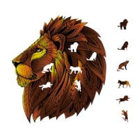 Bild von Rainbow Wooden Puzzle Lion (Löwe) 121tlg