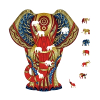 Bild von Rainbow Wooden Puzzle Elephant 120tlg.