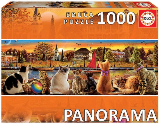 Bild von Educa Puzzle 18001 - Katzen am Quai (1000 Teile)
