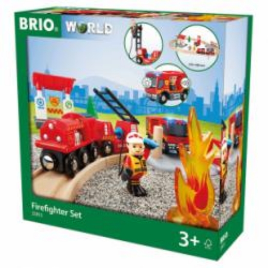 Bild von Brio -  Bahn Feuerwehr Set 18Teilig