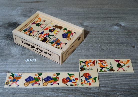 Bild von Zwergen-Domino aus Holz