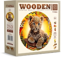 Bild von Puzzle Holz L Cute Little Leopard, 250 Teile