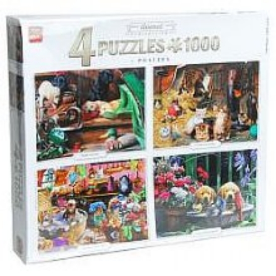 Bild von Puzzle Tiere 4 in 1 4x1000Teile