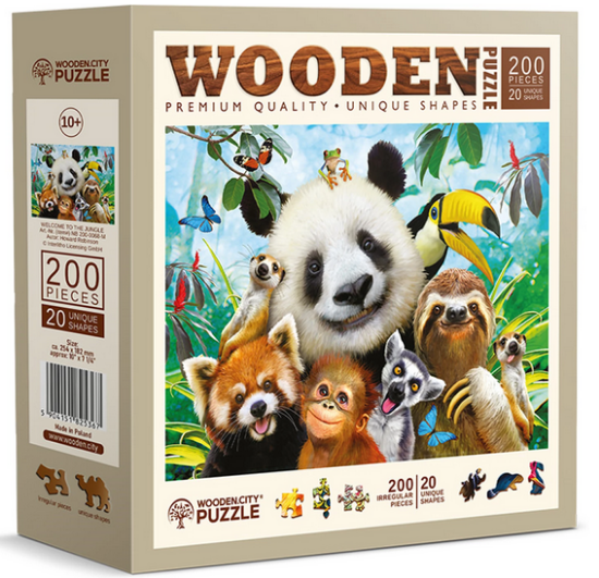 Bild von Puzzle Holz M Welcome to the Jungle 200 Teile