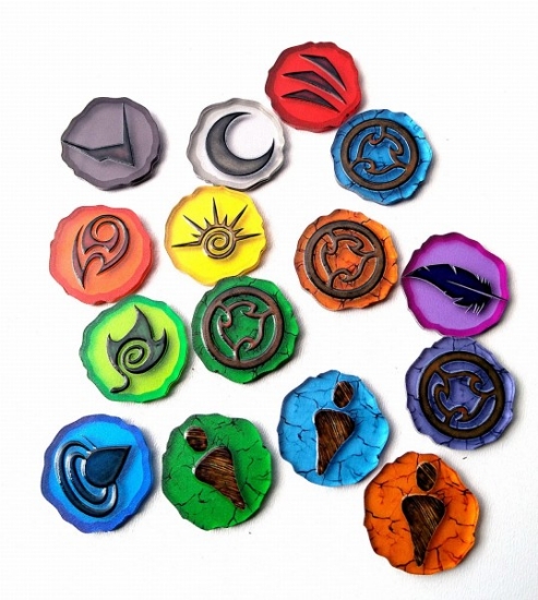 Bild von Token and Markers: Spirit Island – Jagged Earth Token Set