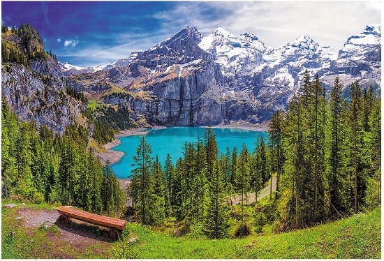 Bild von Puzzle - Oeschinensee 1500 Teile