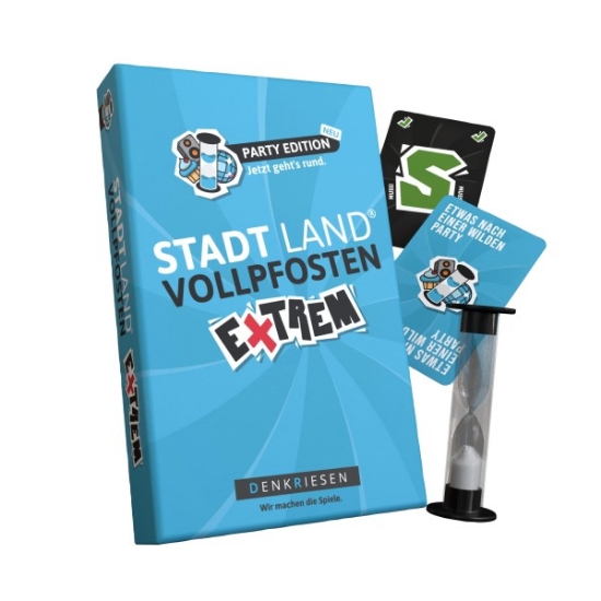 Bild von Stadt Land Vollpfosten Party Edition – "Jetzt geht's rund." | Extrem