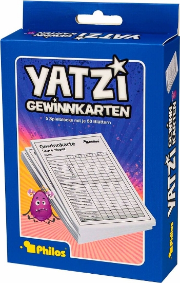 Bild von Yatzy, Spielblock, Gewinnkarten, 5er Packung