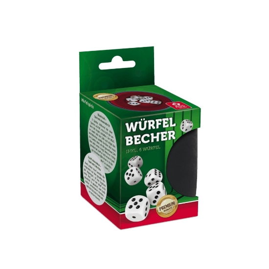 Bild von Premium Würfelbecher mit 6 Würfeln *Relaunch*